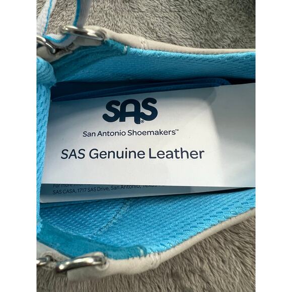 SAS Women's Size 8 Narrow Sporty Lace Up Leather Walking Comfort Shoes - Picture 7 of 10